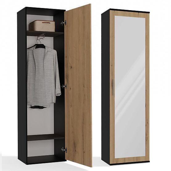Schrank DUO ANTHRAZIT EICHE ARTISAN