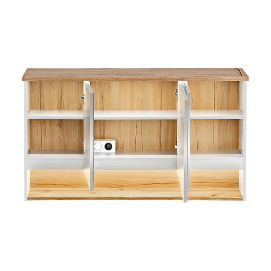 Schrank mit Spiegel 120 cm 3 Türen