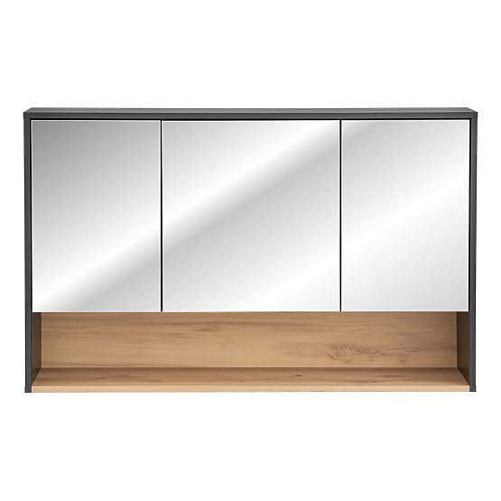 Schrank mit Spiegel 120cm 3 Türen
