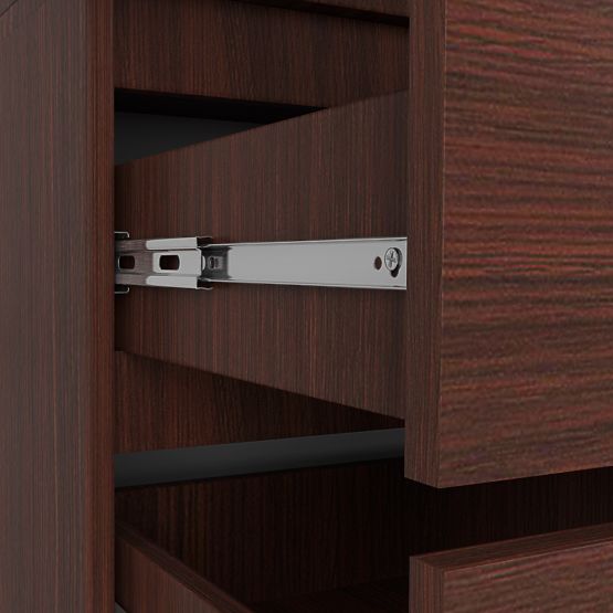 SCHRANK S 90 cm 2 TÜREN 2 SCHUBLADEN PK WENGE