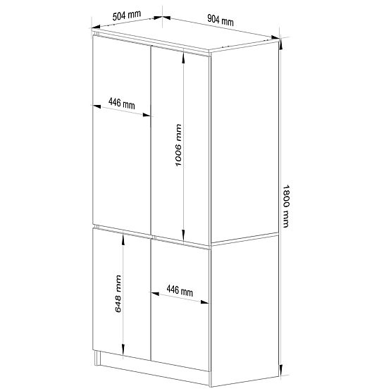 SCHRANK S90 4D CLP CRAFT