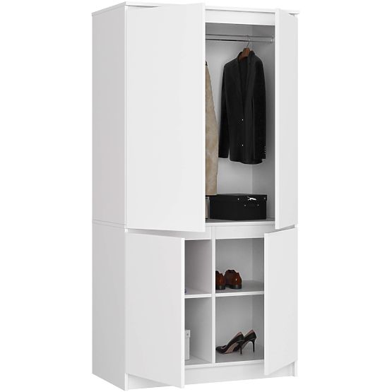 SCHRANK S90 4D CLP WEISS