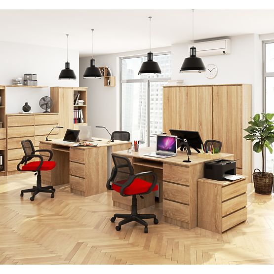 SCHREIBTISCH A-11 CLP 6SZ PK SONOMA