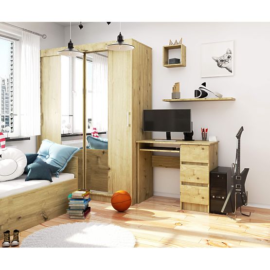 SCHREIBTISCH A-6 CLP EICHE ARTISAN RECHTS