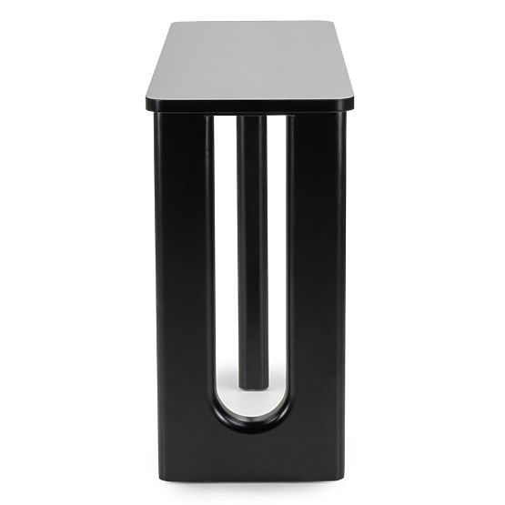Schreibtisch/Konsole Lichi 120 cm, schwarz, Bögen