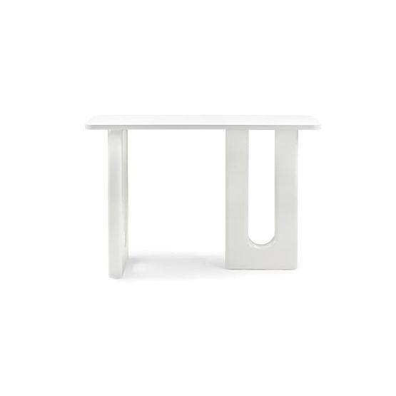 Schreibtisch/Konsole Lichi 120 cm, weiß, Bögen