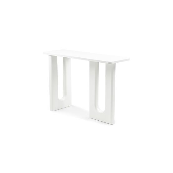 Schreibtisch/Konsole Lichi 120 cm, weiß, Bögen