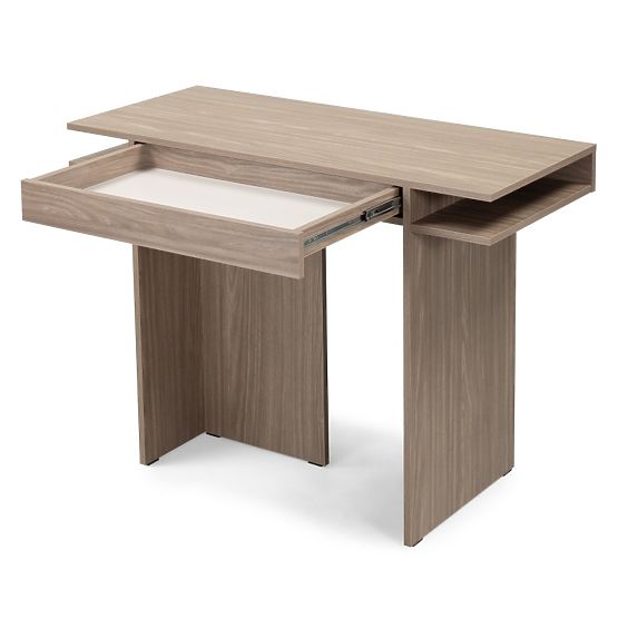 Schreibtisch/Konsole mit Schublade Kanso, Perleiche