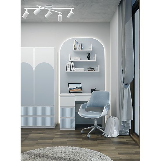 Schreibtisch Mijas LEWE ARTESO BLAU Blau