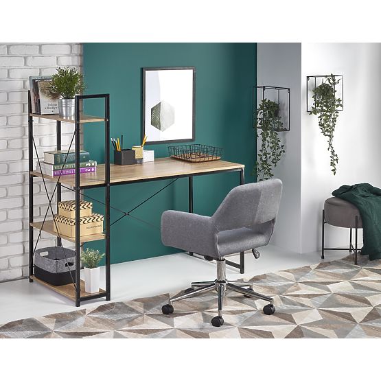 Schreibtisch NARVIK B1 - Sonoma Eiche/Schwarz