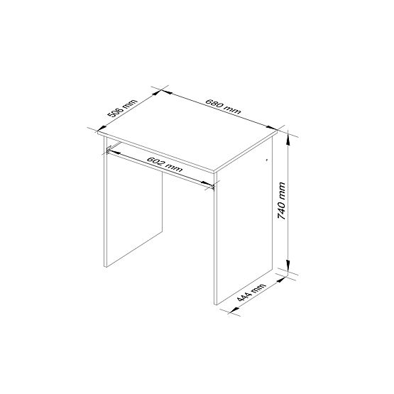 SCHREIBTISCH STAR WENGE
