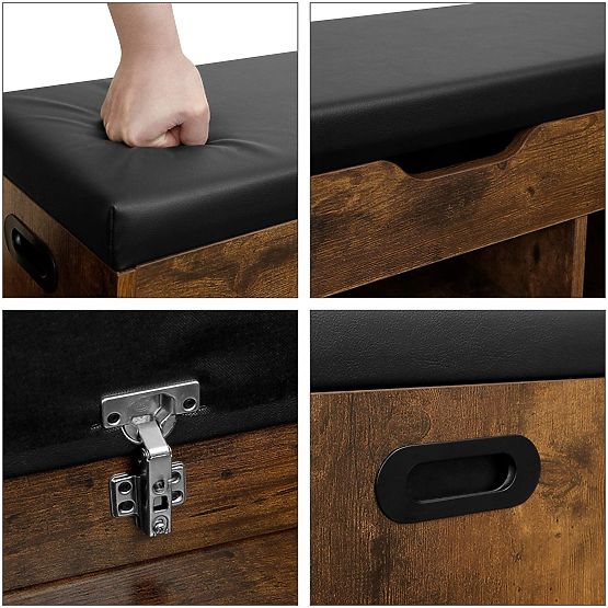 Schuhbank mit Sitzbank LOFT aus Holz