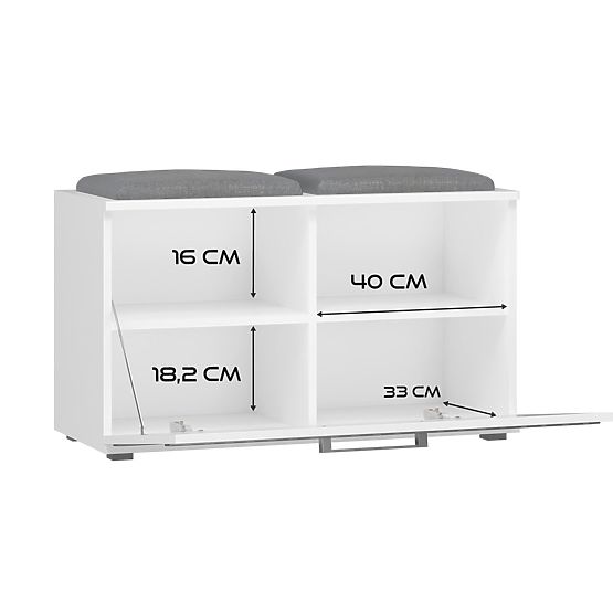 Schuhschrank Opal OPAL WEISS