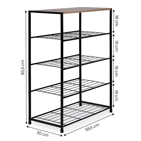 Schuhschrank Regal Holzständer LOFT