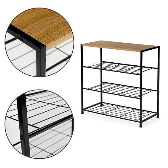 Schuhschrank Regal Ständer Regal Loft 3 Ebenen