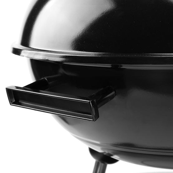 Schwarzer Gartenkohlegrill RUND