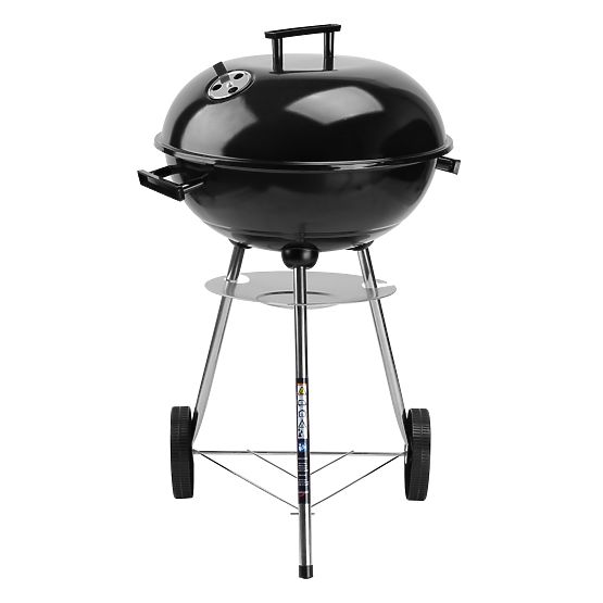 Schwarzer Gartenkohlegrill RUND