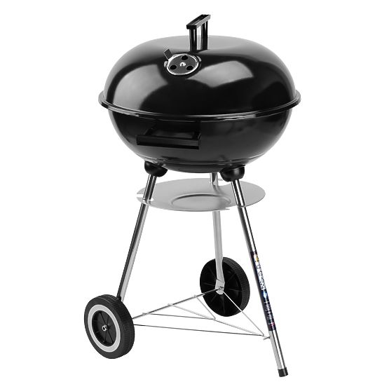 Schwarzer Gartenkohlegrill RUND