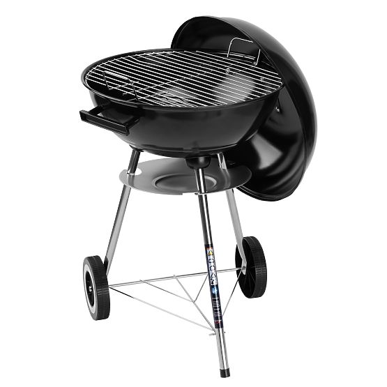 Schwarzer Gartenkohlegrill RUND