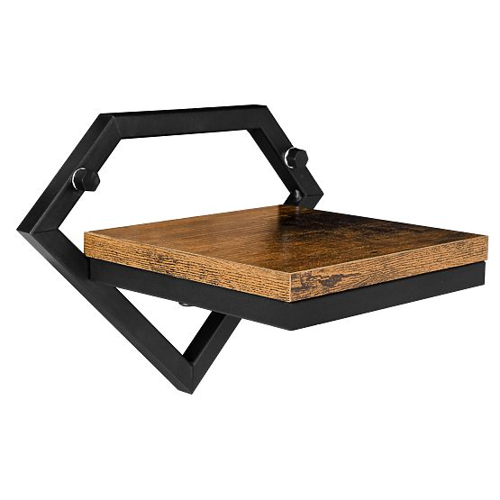Schwarzer Metall-Wandblumentopf Doron Rustic Loft