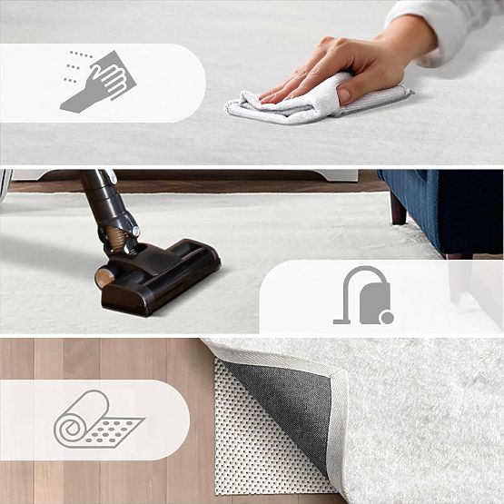 Seidenteppich Rabbit - Dunkelgrau