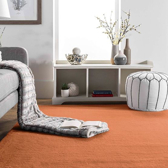 Seidenteppich Rabbit - Ziegelrot