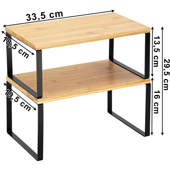 Set aus 2 Bambusregalen GINGER