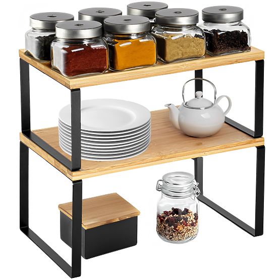 Set aus 2 Bambusregalen GINGER