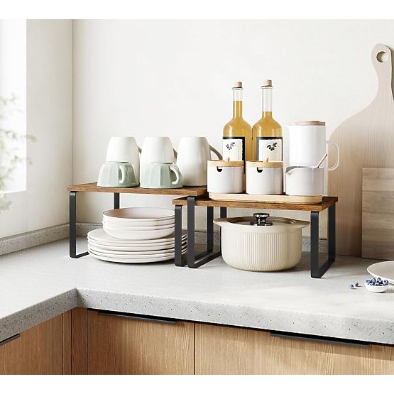 Set aus 2 Bambusregalen GINGER RUSTIC