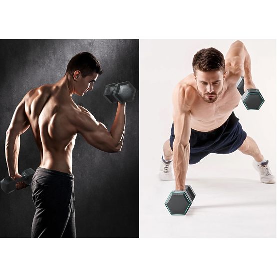 Set aus 2 Hanteln OLIMP Hanteln 2x5 kg