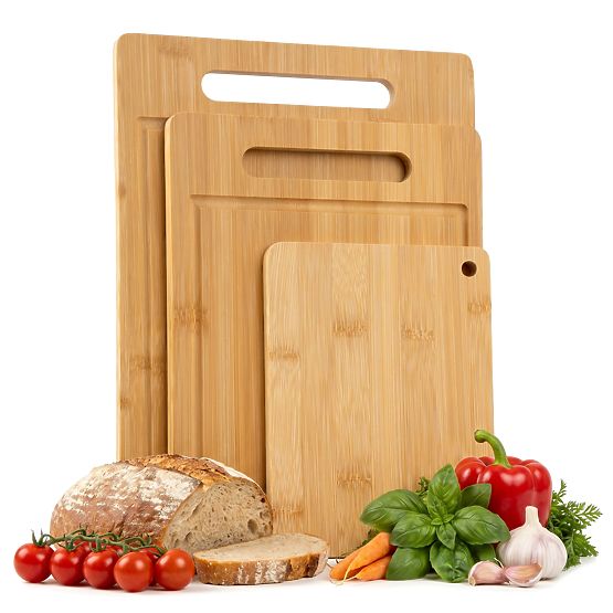 Set aus 3 Bambus-Schneidebrettern TAVOLA