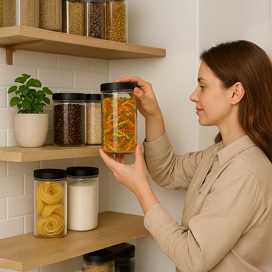 Set aus 9 Behältern FRASCO