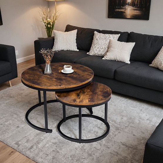 Set aus zwei Loft-Tischen Galen Rustic