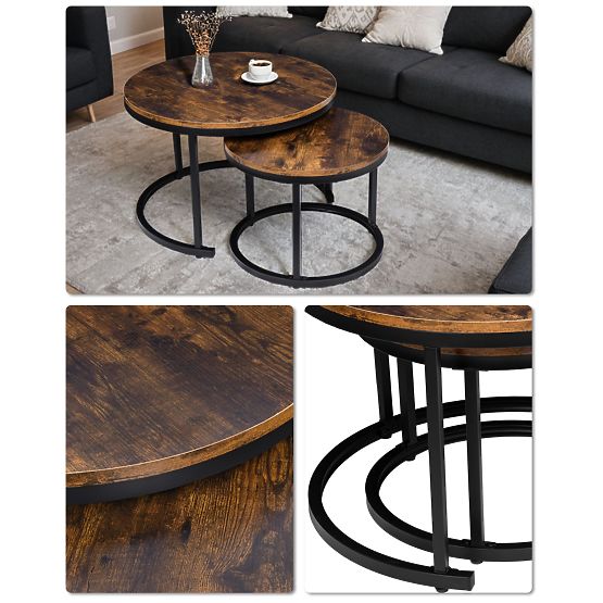 Set aus zwei Loft-Tischen Galen Rustic