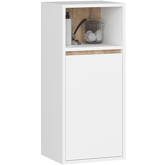SET HÄNGENDER BADEZIMMERMÖBEL MIT ÖFFNUNGEN VAMI WEISS / SONOMA EICHE