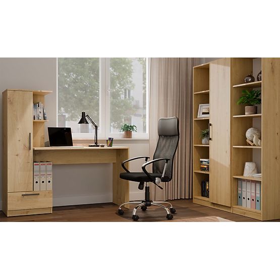 Set Schreibtisch + Regal COSMO EICHE ARTISAN