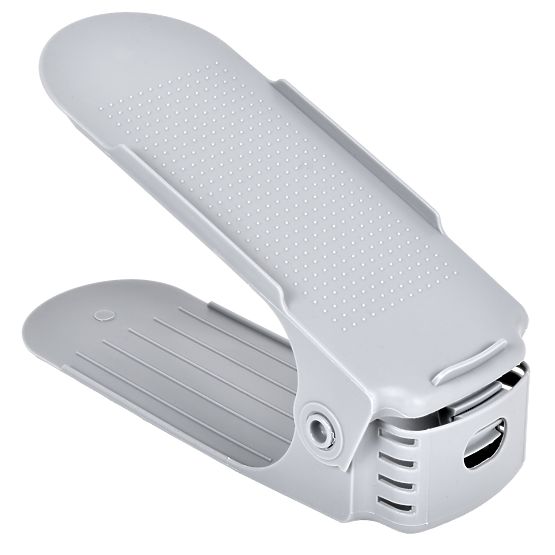 Set verstellbarer Schuhhalter 10 Stück grau