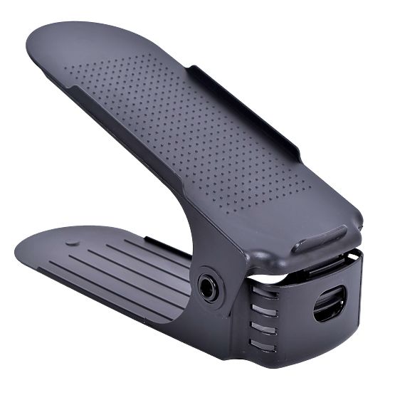 Set von 10 verstellbaren Schuhhaltern schwarz