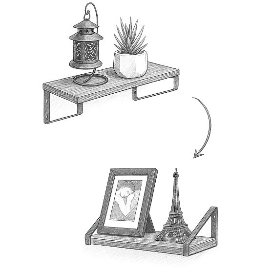 Set von 3 Loftregalen SIRIN Craft