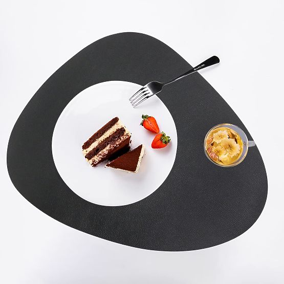 Set von 8 Tischunterlagen TRIVAL BLACK