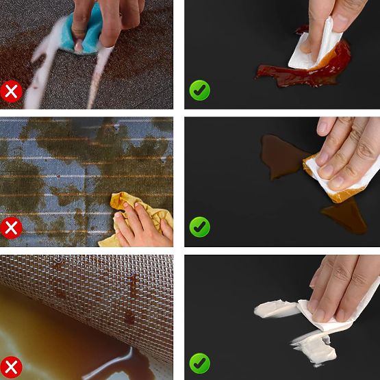 Set von 8 Tischunterlagen TRIVAL BLACK