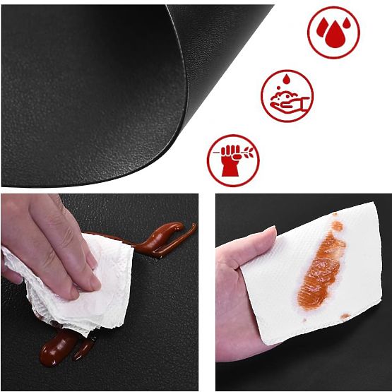 Set von 8 Tischunterlagen TRIVAL BLACK