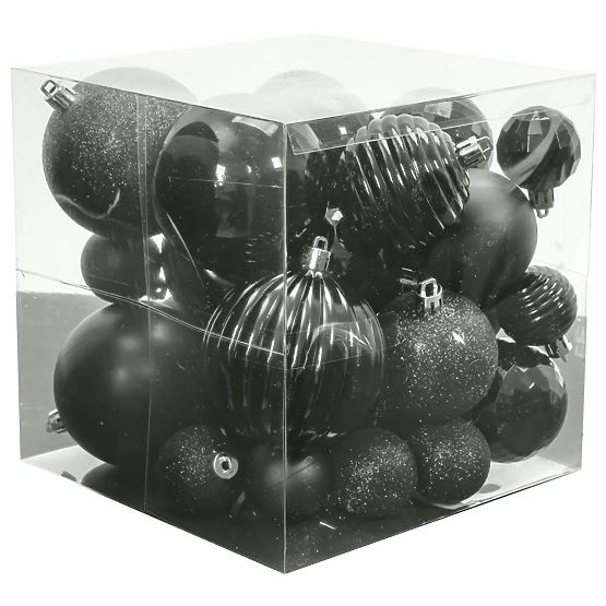 SILBERNE WEIHNACHTSKUGELN 36 STÜCK 311433C