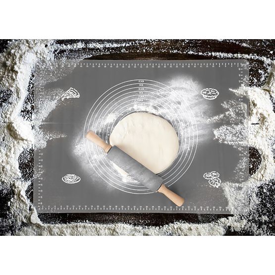 Silikon-Arbeitsplatte SELMA graphit 70x50 cm