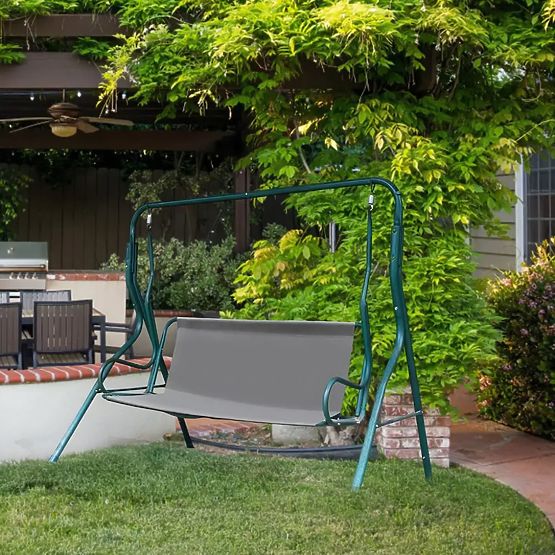 Sitzkissen für Gartenschaukel 120 x 93 cm grau ModernHome