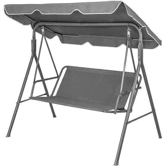 Sitzkissen für Gartenschaukel 120 x 93 cm grau ModernHome