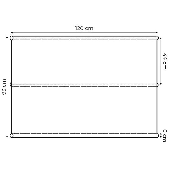 Sitzkissen für Gartenschaukel 120 x 93 cm grau ModernHome