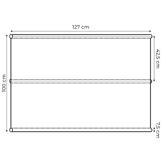 Sitzkissen für Gartenschaukel 127x100 cm braun MultiGarden