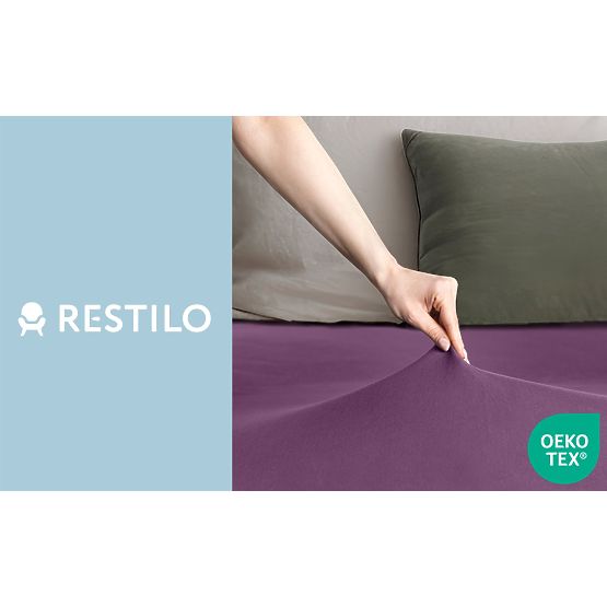 Spannbettlaken AMBER Farbe Lila klassischer Stil Material Jersey 80-90x200 DecoKing