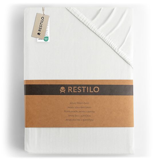 Spannbettlaken AMBER Farbe Weiß klassischer Stil Material Jersey 180-200x200 DecoKing